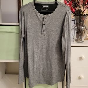 Express Mens Sweater Crewneck Gray